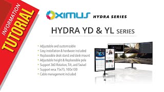 OXIMUS HYDRA YD amp YL Series Bracket Information Installation and Tutorial [upl. by Retsae]