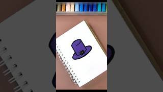 🎩🎩 How to draw Hat  ❤️ Hat Easy Drawing and Sketch Idea hat drawing sketching [upl. by Atirehgram]