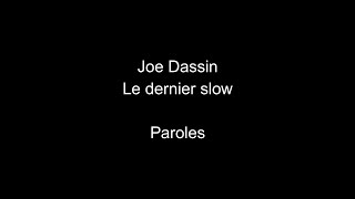 Joe DassinLe dernier slowparoles [upl. by Publias]