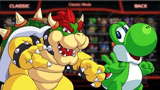 Super Smash Bros Crusade  Demo 093 Classic Mode Bowser e Yoshi [upl. by Alvita308]