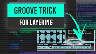 Extract Grooves Trick  Swing Consistency  Ableton Tutorial [upl. by Nahsad]