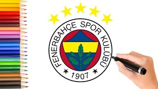 Fenerbahçe Amblemi Çizimi  ÇOK KOLAY Fenerbahçe Logo Nasıl Çizilir [upl. by Eilsew353]