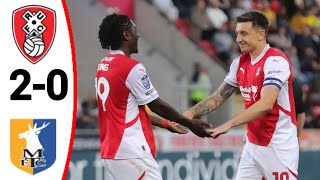 Rotherham vs Mansfield Town 20 All Goals and Extended Highlights [upl. by Evvy]