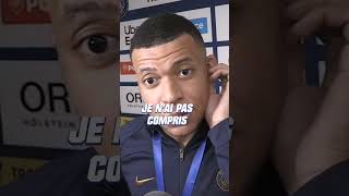 PSG  quotJe nétais pas important avant quot Mbappé taquine un journaliste [upl. by Myrah]