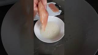 Get the CRISPIEST breading with this egg white trick shorts cookinghacks cookingtips [upl. by Alano]