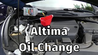 How to Change Engine Oil for a Nissan Altima 20132018 [upl. by Annayad987]