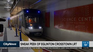 Sneak Peek at the Eglinton Crosstown LRT [upl. by Hymen]