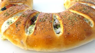 Stromboli Recipe  How to make Stromboli Supreme  PoorMansGourmet [upl. by Ordnajela]