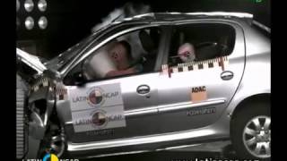 Crash Test  Peugeot 207 Compact 5P con airbags  Latin NCAP [upl. by Peursem511]