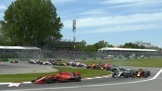 2018 Canadian Grand Prix Race Highlights [upl. by Dnomde501]