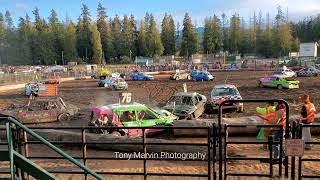 PORT ANGELES DEMOLITION DERBY 2024  MINI MAIN [upl. by Omland]