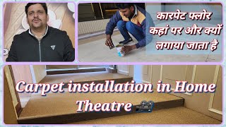 How to Install Carpet in Home Theater [upl. by Kavanagh124]