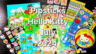 Pipsticks Hello Kitty July 2024 Subscription [upl. by Tevis291]