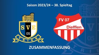 SVETV Eintracht Trier vs FV Diefflen  Highlights 38 Spieltag Saison 2324 [upl. by Bergstein596]