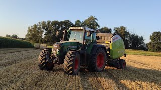 Prasowanie słomy Fendt 716 Vario TMS ampClaas Variant 385RC [upl. by Haididej830]