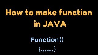 Function program in java example [upl. by Corney]