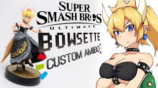 How to Make BOWSETTE Custom Amiibo for Super Smash Bros Ultimate [upl. by Annaiuq761]