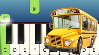 5 Very Easy Children Songs for Children to learn on Piano Note Names displayed [upl. by Brom]