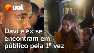 ExBBB Davi Brito se encontra em público com a ex Mani Reggo pela primeira vez veja vídeo [upl. by Rollin]