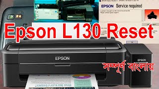 Epson L130 Printer Reset  How To Epson L130L220L310L360L365 Reset  Service required error [upl. by Neelon]