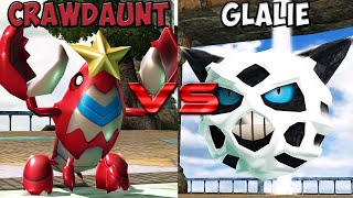 Pokemon battle revolution  Crawdaunt vs Glalie [upl. by Ahcrop]