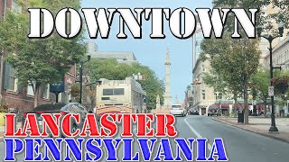 Lancaster  Pennsylvania  4K Downtown Drive [upl. by Pengelly542]