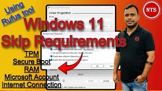 Fixed Windows 11 Requirements With Rufus Bypass TPM and Secure Boot Easily  rufus tool [upl. by Enneiluj]