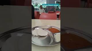 IDLI Sambhar amp chatni cost only start from 22₹ infosysmysorecampus breakfast Oasis food court [upl. by Allets363]