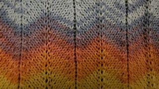 The Stockinette Chevron Stitch  Knitting Tutorial [upl. by Branscum940]