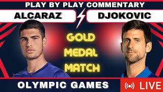 🔴ALCARAZ vs DJOKOVIC I OLYMPIA TENNIS FINAL 2024 Free Live Stream Tennis play by play commentary [upl. by Manwell]