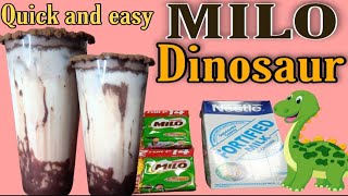 How to Make Milo Dinosaur Drink  Quick and Easy [upl. by Bethesda]