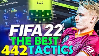 FIFA 22 THE BEST 442 CUSTOM TACTICS amp PLAYER INSTRUCTIONS  MY FIFA 22 CUSTOM TACTICS  FIFA22 [upl. by Dhu158]