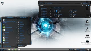 Windows 10 HUD Machine Blue custom theme [upl. by Haron]