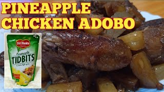 Pininyahang Adobong Manok  Chicken Adobo with Pineapple [upl. by Nadabus]