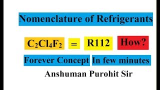 NOMENCLATURE OF REFRIGERANTS [upl. by Yves26]