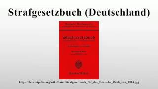 Strafgesetzbuch Deutschland [upl. by Anital]