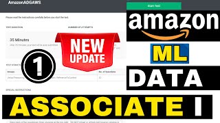 Amazon ML Data Associate 1 Online Test New Pattern  ML Data Linguist AWS Interview Questions [upl. by Mollie]