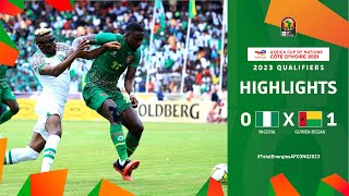 Nigeria 🆚 Guinea Bissau  Highlights  TotalEnergiesAFCONQ2023  MD3 Group A [upl. by Hurwit437]