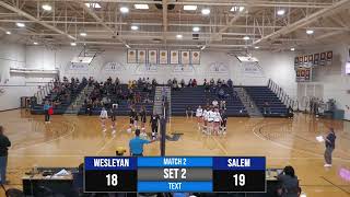 Replay Salem College vs NC Wesleyan  WVB Oct 26  3 PM [upl. by Nageet465]