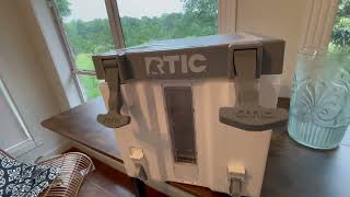 RTIC Halftime Water Cooler 3 Gallon Portable Carrier Container Drink Beverage Dispenser Review [upl. by Sokairyk]