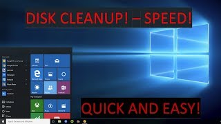 Windows 10 Disk Cleanup  Improve PC Performance and free space [upl. by Dutch]