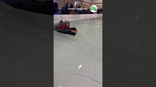 RC boats in a huge pool at Cabin Fever Expo [upl. by Sirtimed]