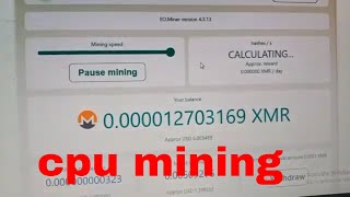 xmr CPU miner INCREASE MINING SPEED UP TO 1000 [upl. by Vial863]