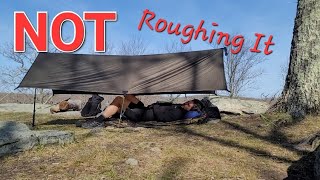 Not Roughing It Borah Gear Silpoly Solo Tarp 58x9 amp Mountain Laurel Designs Superlight Solo Bivy [upl. by Ocirema]