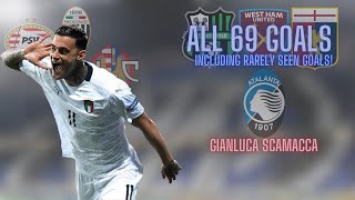 All Gianluca Scamacca Goals Scored In His Career Welcome to Atalanta [upl. by Gall274]