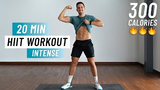 20 Min Fat Burning HIIT Workout  Full body Cardio No Equipment No Repeat [upl. by Patrizius732]