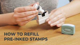 How to Refill PreInked Stamps [upl. by Nosniv786]