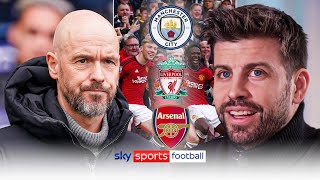 Is Ten Hag still right for Man Utd 😮 Piques verdict on former club and the PL title race [upl. by Lahsiv]