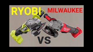 Milwaukee vs Ryobi angle grinders [upl. by Nnayhs]