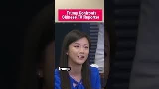 Trump confronts Chinese Phoenix TV reporter [upl. by Pride953]